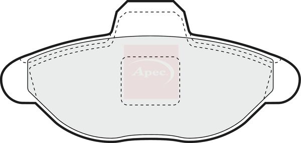 Apec Brake Pads Set PAD1035 - image 2