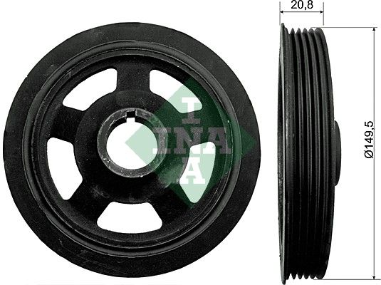 INA Crankshaft Pulley (tvd) 544009210 - image 2