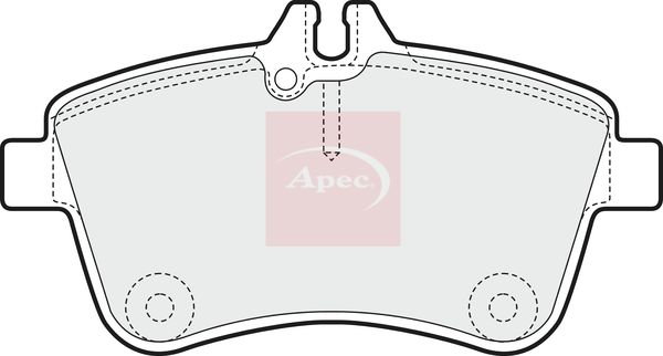 Apec Brake Pads Set PAD1438 - image 2