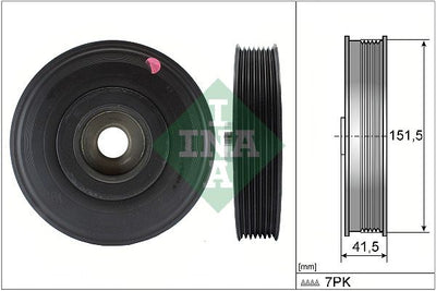 INA Crankshaft Pulley (tvd) 544008810