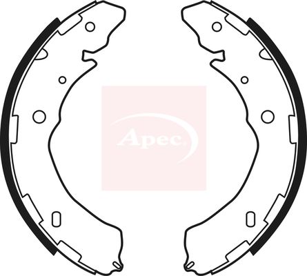 Apec Brake Shoes Set SHU772 - image 2