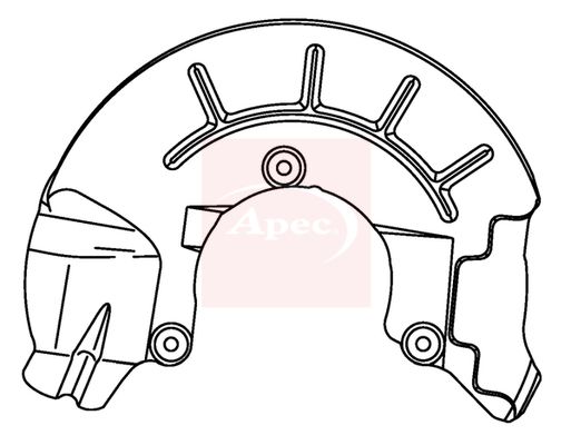 Apec Brake Disc Splash Panel ASG1143 - image 2