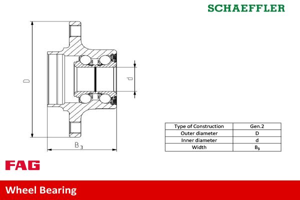 FAG Wheel Bearing Kit 713619600 - image 3