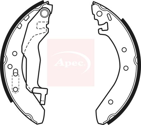 Apec Brake Shoes Set SHU468 - image 2