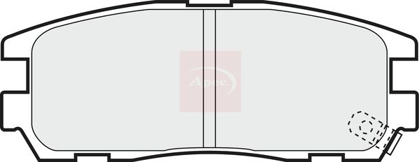 Apec Brake Pads Set PAD1047 - image 2