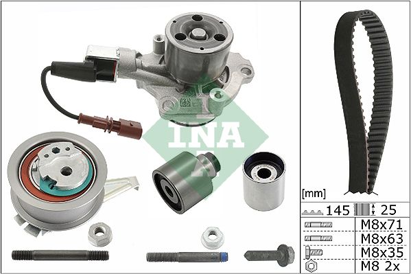 INA Timing Belt Kit & Water Pump 530065030 - image 2