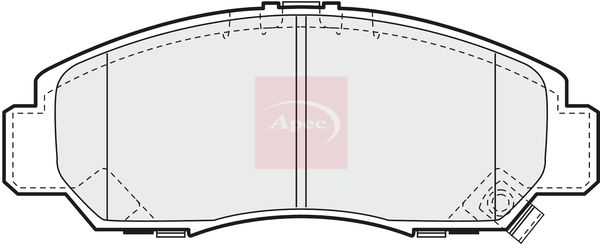 Apec Brake Pads Set PAD1187 - image 2