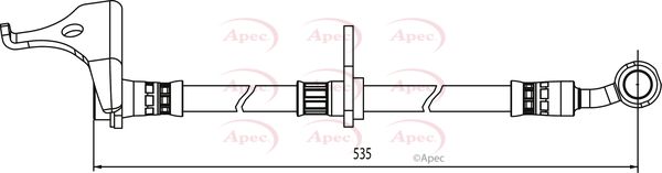 Apec Brake Hose HOS3987 - image 2
