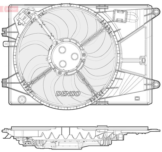 Denso Radiator Cooling Fan DER15006 - image 2