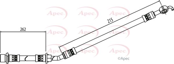 Apec Brake Hose HOS4077 - image 2