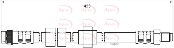 Apec Brake Hose HOS4008 - image 2