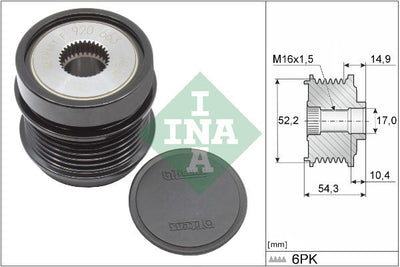 INA Overrunning Alternator Pulley 535034210