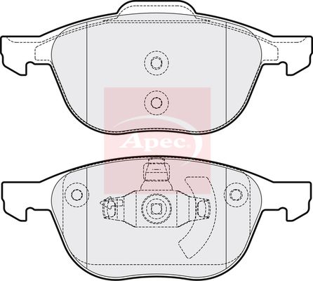 Apec Brake Pads Set PAD1415 - image 2