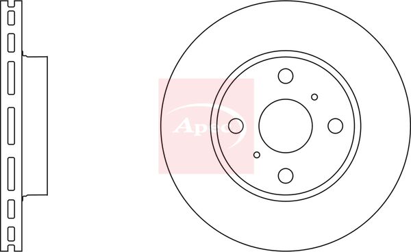 Apec Brake Disc DSK657 - image 2