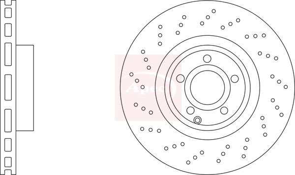 Apec Brake Disc DSK3343 - image 2