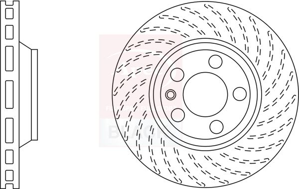 Apec Brake Disc DSK2311B - image 2