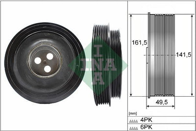 INA Crankshaft Pulley (tvd) 544016610