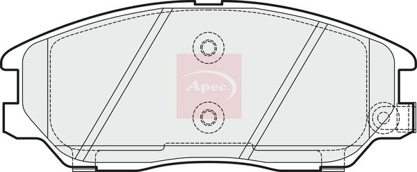 Apec Brake Pads Set PAD1507 - image 2