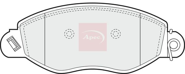 Apec Brake Pads Set PAD1183 - image 2