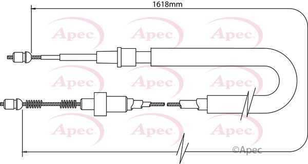 Apec Handbrake Cable CAB1411 - image 2