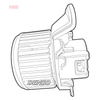 Denso Cabin Blower Fan DEA01211 thumbnail
