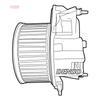 Denso Cabin Blower Fan DEA09030 thumbnail
