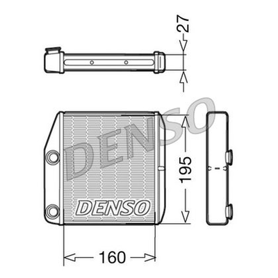 Denso Heat Exchanger DRR09075