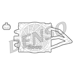 Denso Radiator Cooling Fan DER09057