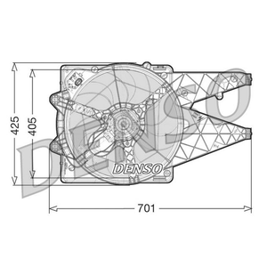 Denso Radiator Cooling Fan DER09100