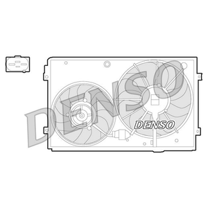 Denso Radiator Cooling Fan DER32011