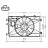 Denso Radiator Cooling Fan DER50003 thumbnail