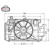 Denso Radiator Cooling Fan DER50004 thumbnail