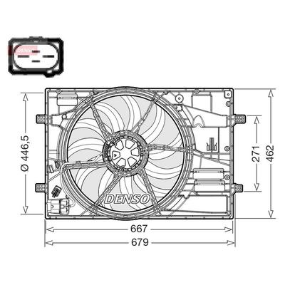 Denso Radiator DER32018