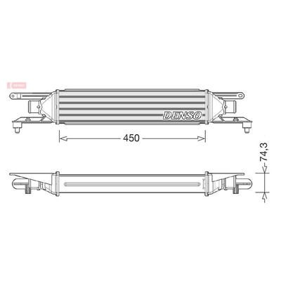 Denso Radiator DIT01007