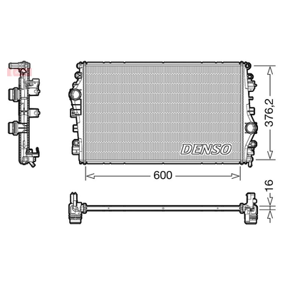 Denso Radiator DRM01009