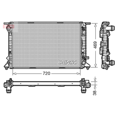 Denso Radiator DRM02023