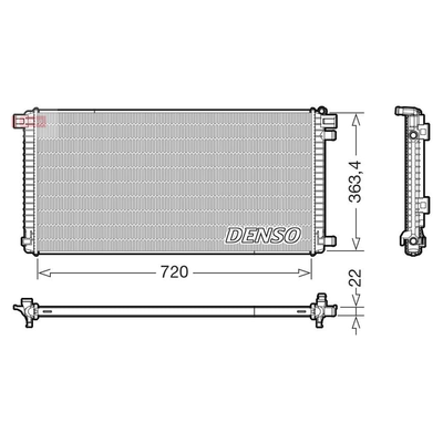 Denso Radiator DRM02051