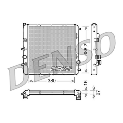Denso Radiator DRM07003