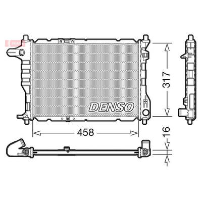 Denso Radiator DRM08005