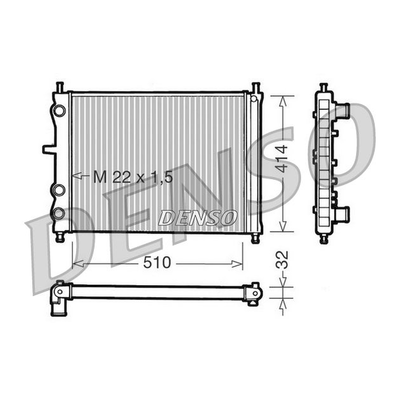 Denso Radiator DRM09024