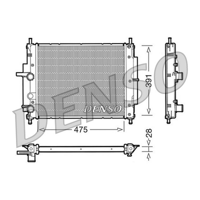 Denso Radiator DRM09036