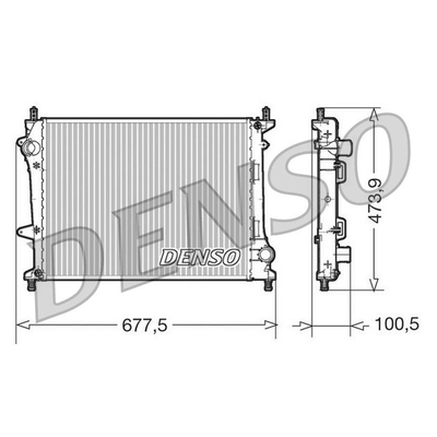 Denso Radiator DRM09037