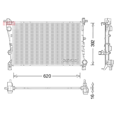 Denso Radiator DRM09046