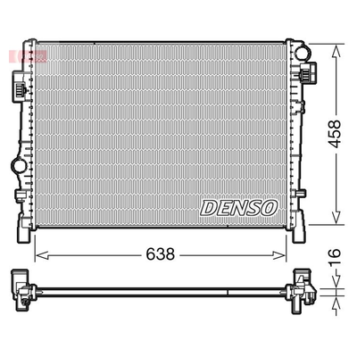 Denso Radiator DRM09054