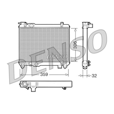 Denso Radiator DRM09082