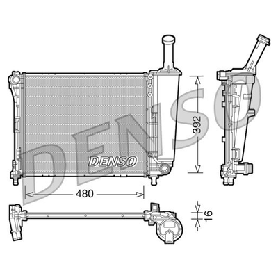 Denso Radiator DRM09088