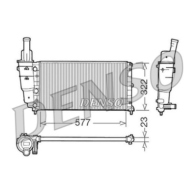 Denso Radiator DRM09096
