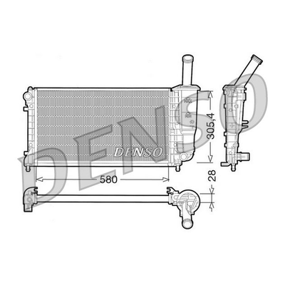 Denso Radiator DRM09108