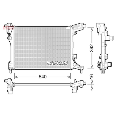 Denso Radiator DRM09165