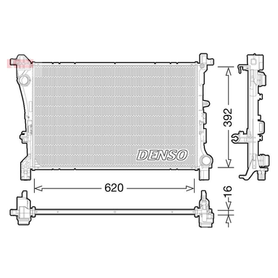 Denso Radiator DRM09166